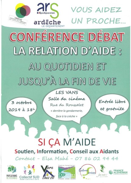 Conférence Aide aux Aidants                                    le 3 octobre 2019