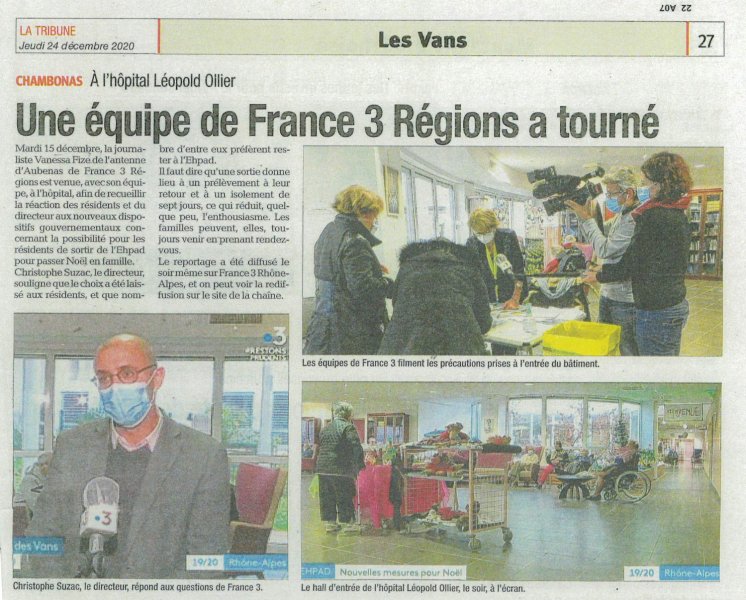 France 3 tourne à l'hôpital