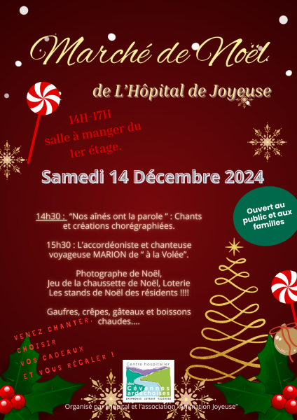 Marché de Noël à l'EHPAD de Joyeuse