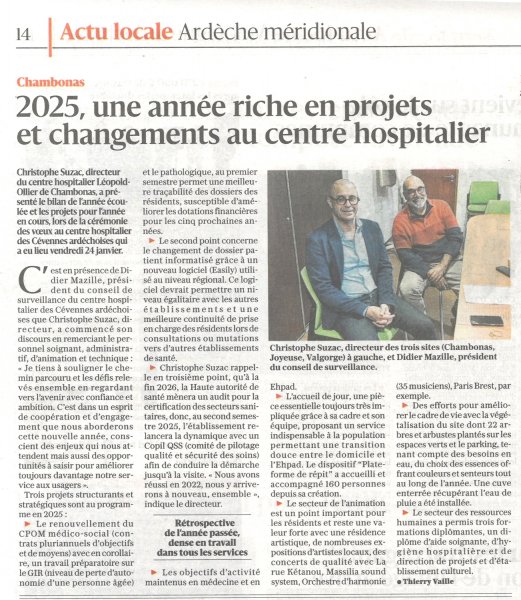 Vu dans le Dauphiné Libéré